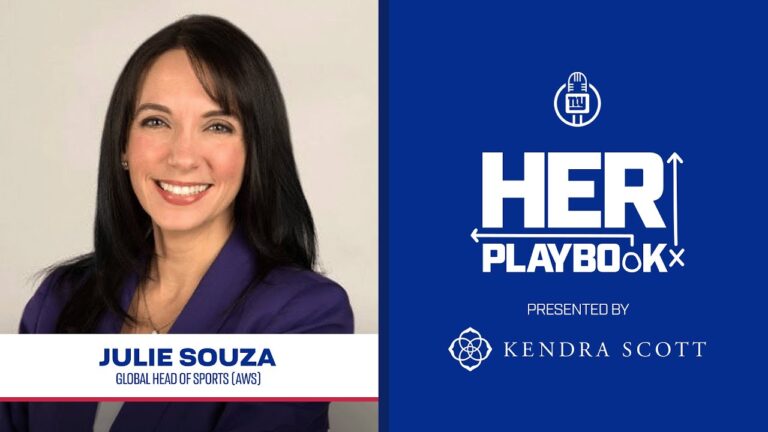 Global Head of Sports at Amazon Web Services Julie Souza Her Playbook New York Giants