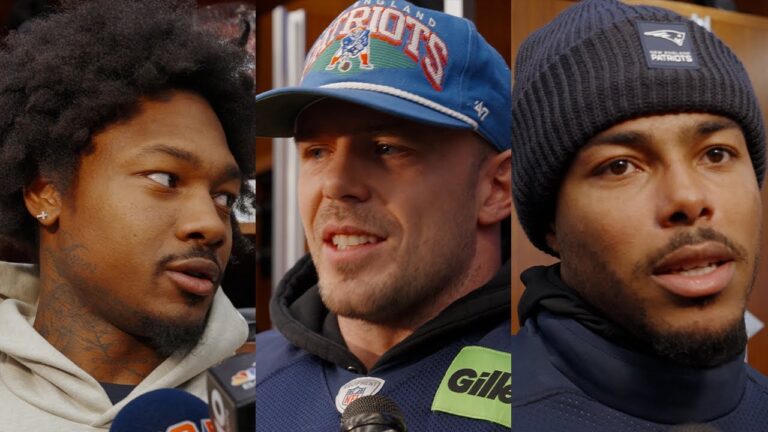 Stefon Diggs, Robert Spillane, Marcus Jones & Christian Gonzalez Speak to Media Press Conference