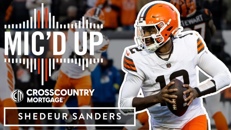 Shedeur Sanders Mic’d Up: Browns Late Game Drive! Walk off Win vs Bengals Week 18!