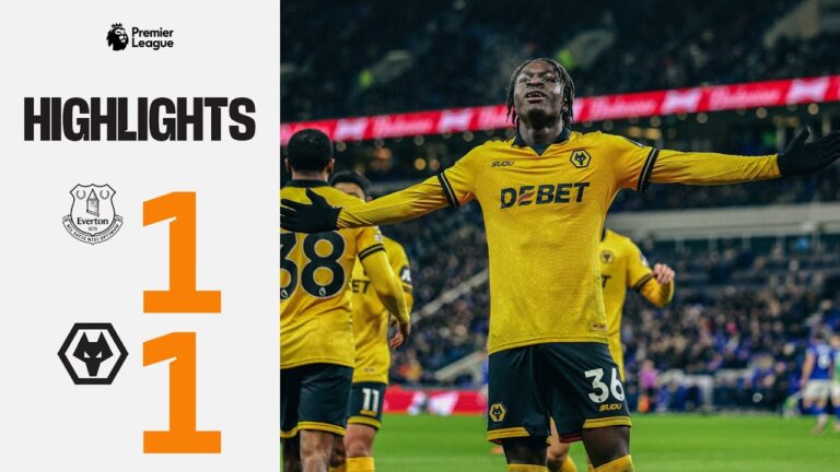 Mane scores again! Everton 1-1 Wolves Highlights