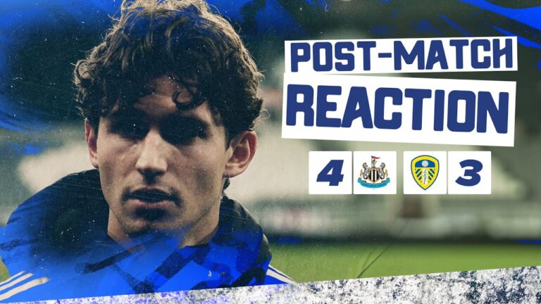 We deserved more Brenden Aaronson Newcastle United 4-3 Leeds United