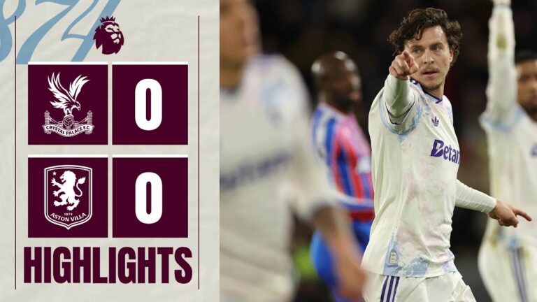 Crystal Palace 0-0 Aston Villa Premier League Highlights