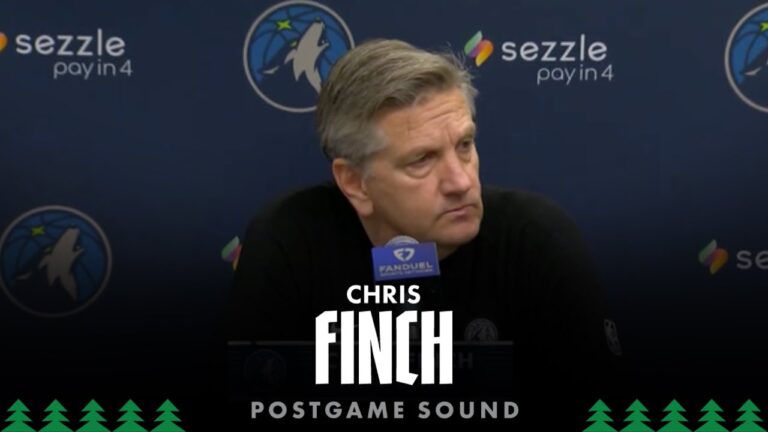 We Just Looked Slow Everywhere. Chris Finch Postgame Sound 12.31.25