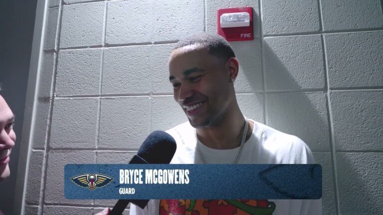 Bryce McGowens Pelicans-Hawks Postgame Interview 1 7 26
