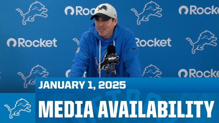 Detroit Lions coordinators meet with the media January 1, 2026