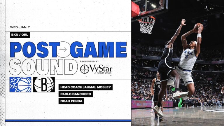 Postgame Sound: Orlando Magic Vs. Brooklyn Nets Coach Mose Noah Penda & Paolo Banchero