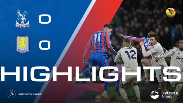Crystal Palace 0-0 Aston Villa Premier League Highlights