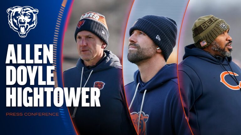 Dennis Allen, Declan Doyle, Richard Hightower on Bears’ opportunity against Lions Press Conference