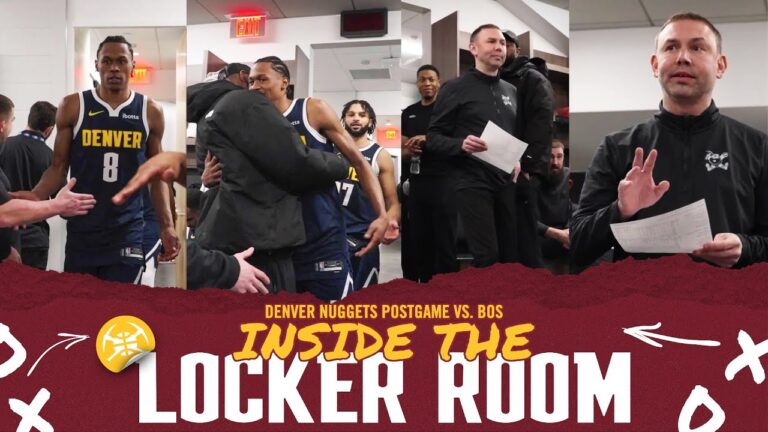 Denver Nuggets Locker Room After Statement Win vs. BOS