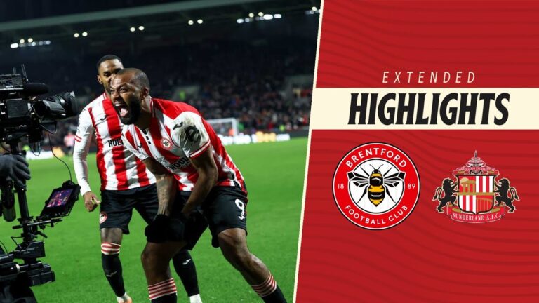 Brentford 3-0 Sunderland Extended Premier League Highlights