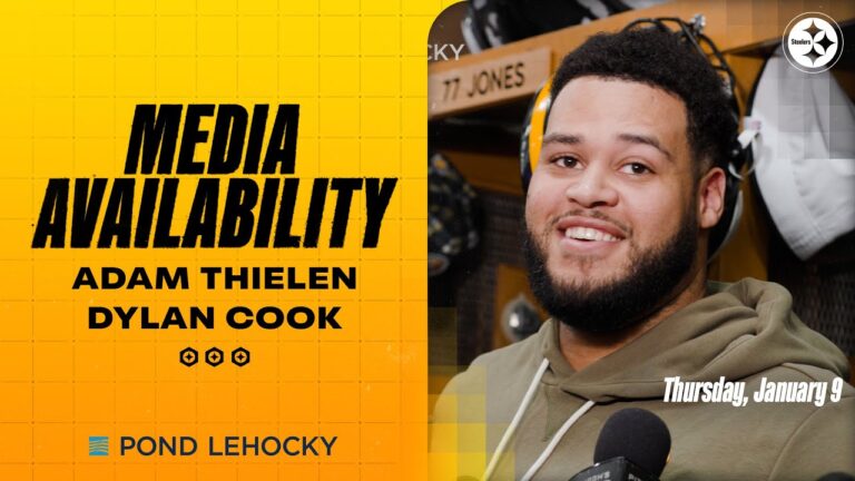 Adam Thielen, Dylan Cook Media Availability (Jan. 9) Wild Card vs. Texans Pittsburgh Steelers