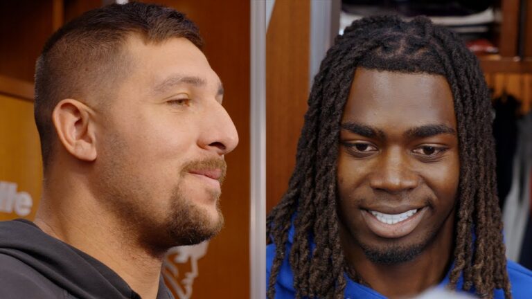 Austin Hooper & Rhamondre Stevenson Address the Media Patriots Press Conference