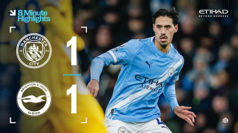 EXTENDED HIGHLIGHTS City 1-1 Brighton Lots of chances but the Blues held to a draw!