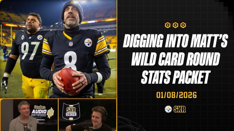 Digging Into Matt’s Wild Card Round Stats Packet SNR Drive (Jan.8) Pittsburgh Steelers