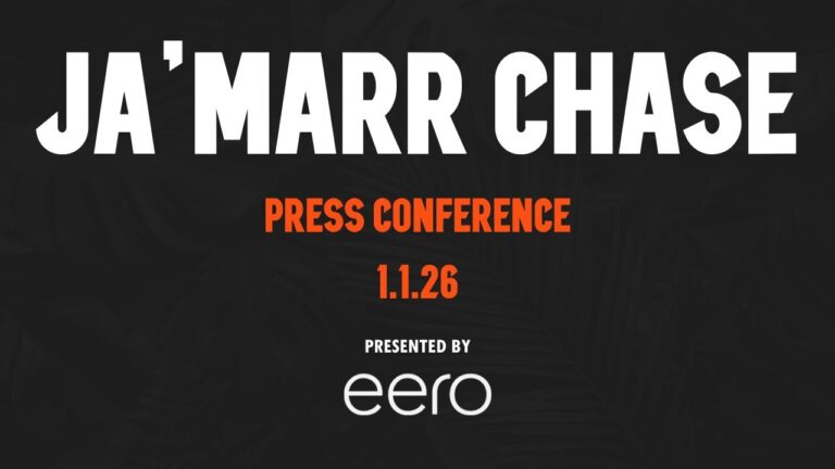 Ja’Marr Chase Press Conference – January 1