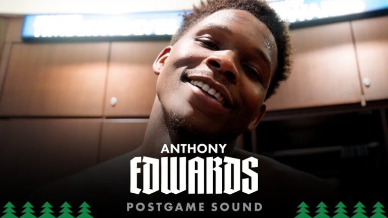 I Got A Lot More Points To Go. Anthony Edwards Postgame Sound 1.8.26