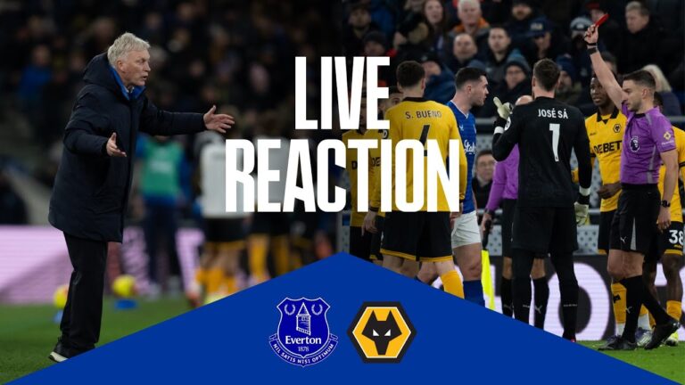 EVERTON 1-1 WOLVES Live post-match manager reaction