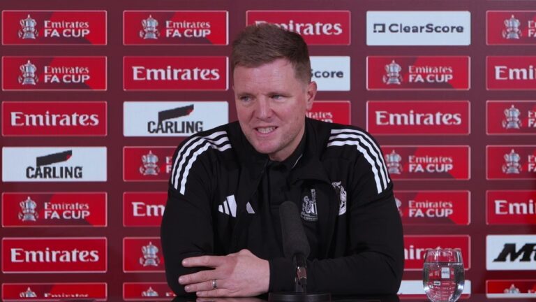 PRESS CONFERENCE Eddie Howe speaks to the media ahead of AFC Bournemouth FA Cup tie
