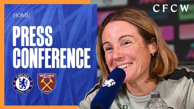 BOMPASTOR Press Conference WSL GW12 Chelsea vs West Ham 9 1 26 CFCW