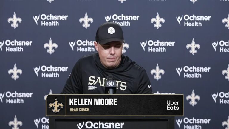Kellen Moore Updates on Chris Olave’s Week 18 status vs. Falcons