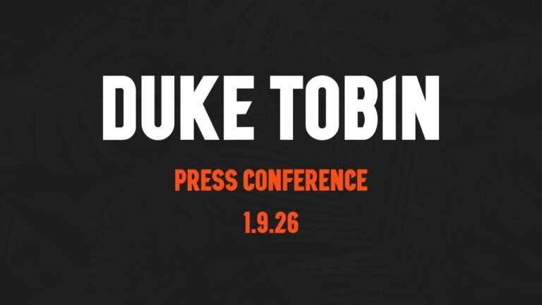 Duke Tobin Press Conference – January 9
