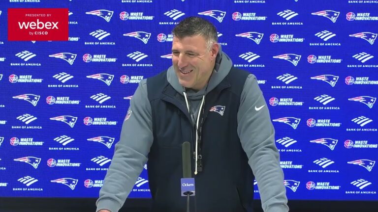 Mike Vrabel: Everybody Just Has to Be A Little Bit Better. Patriots Press Conference