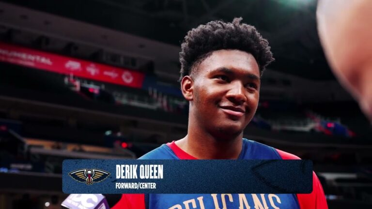 Derik Queen interview Pelicans-Wizards 1 9 26