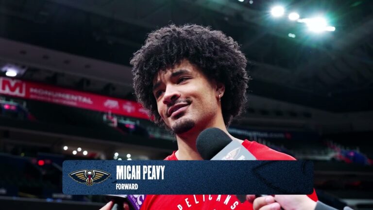 Micah Peavy interview Pelicans-Wizards Shootaround 1 9 26