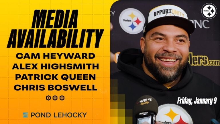Heyward, Highsmith, Queen, Boswell Media Availability (Jan. 9) Pittsburgh Steelers