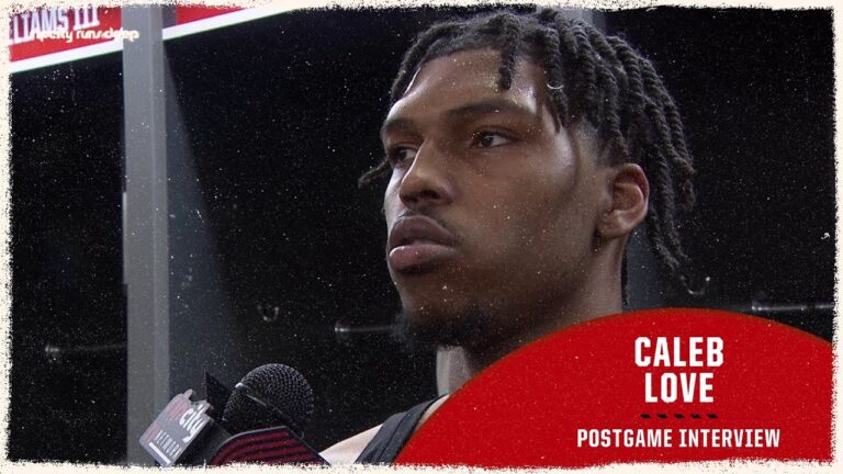 Caleb Love Postgame Media Availability vs Houston Rockets January 9th, 2026