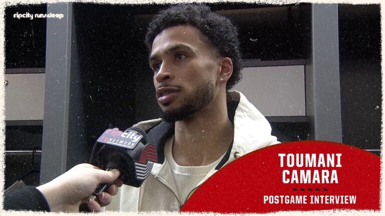Toumani Camara Postgame Media Availability vs Houston Rockets January 9th, 2026