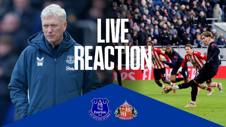 EVERTON 1-1 SUNDERLAND Live post-match manager reaction