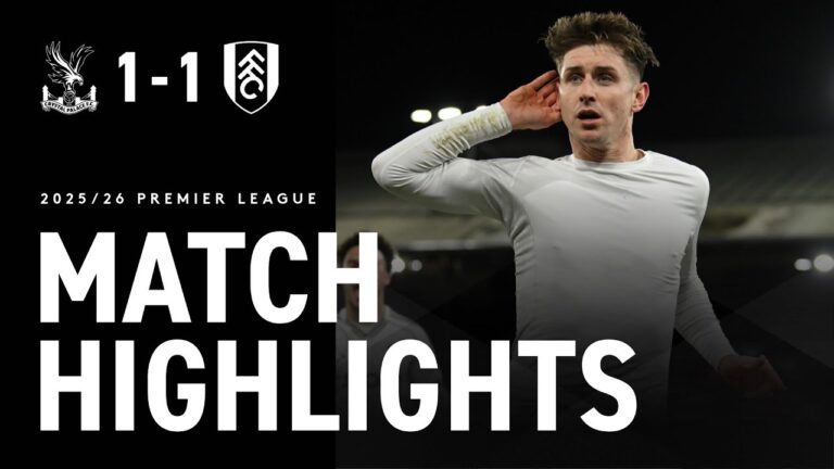 HIGHLIGHTS: Palace 1-1 Fulham Trademark Cairney Goal Grabs Equaliser