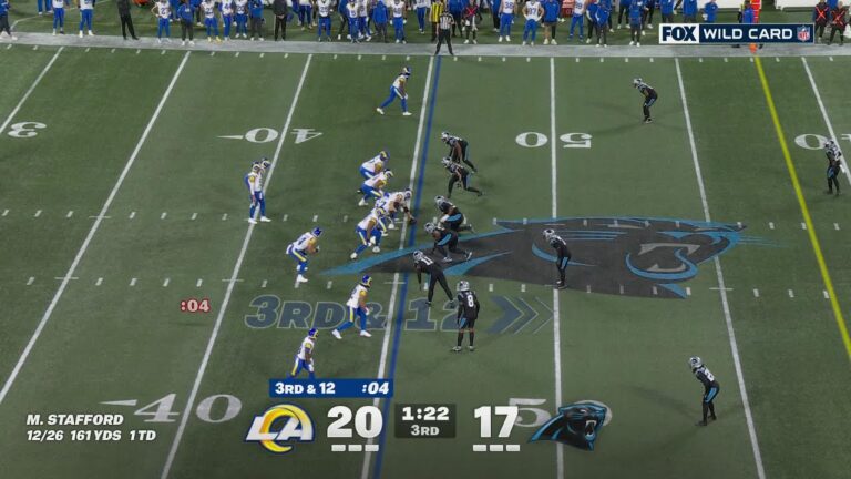 Michael Jackson picks off Stafford leading to the Panthers taking the lead with a goal line touchdow