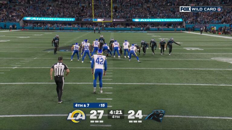 Panthers block a punt and take the lead with a Jalen Coker touchdown