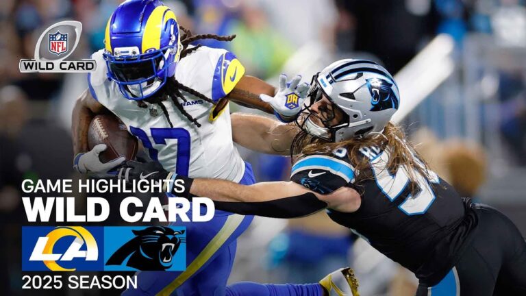 Los Angeles Rams vs. Carolina Panthers Game Highlights NFL 2025 Season Wild Card