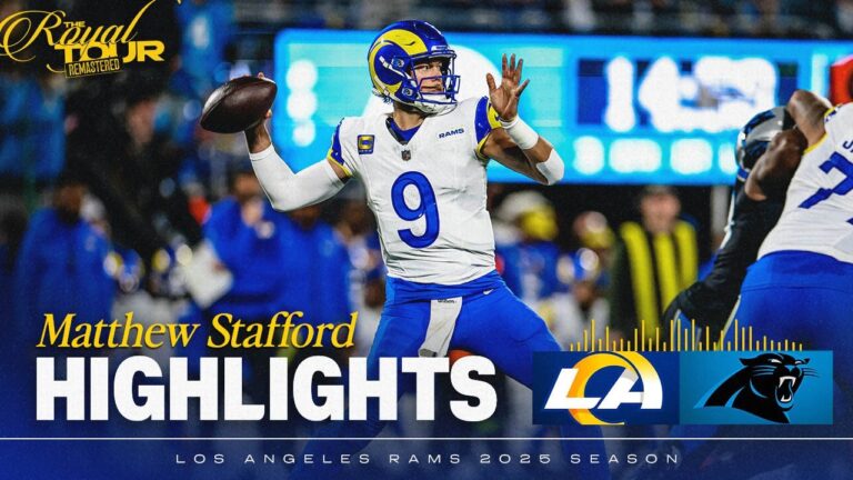Matthew Stafford’s Best Throws From 304-Yard, 3-Touchdown Wild Card Win vs. Panthers