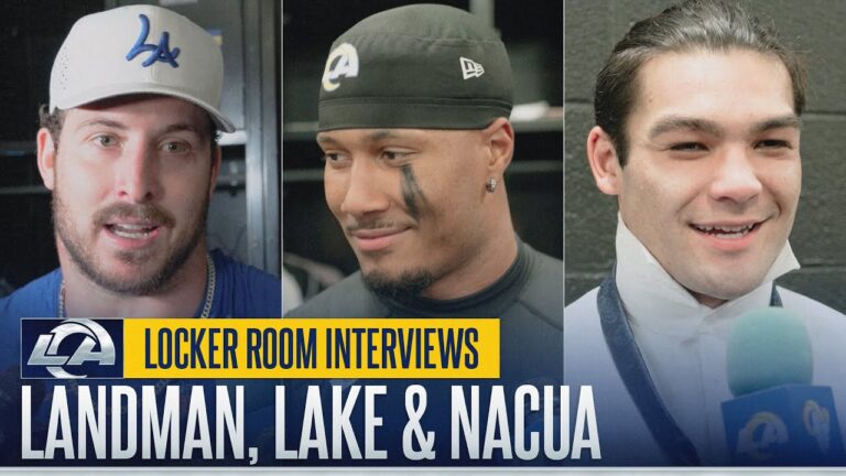 Nate Landman, Quentin Lake & Puka Nacua Recap Big Plays From Saturdays Wild Card Win In Carolina