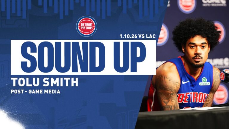 Post-Game Press Conference: Tolu Smith Pistons vs. Clippers 1.10.26