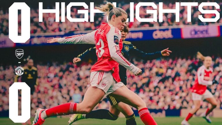 POINTS SHARED IN N5 HIGHLIGHTS Arsenal vs Manchester United (0-0) WSL