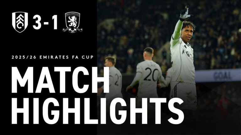 HIGHLIGHTS Fulham 3-1 Boro Into the hat for the next round