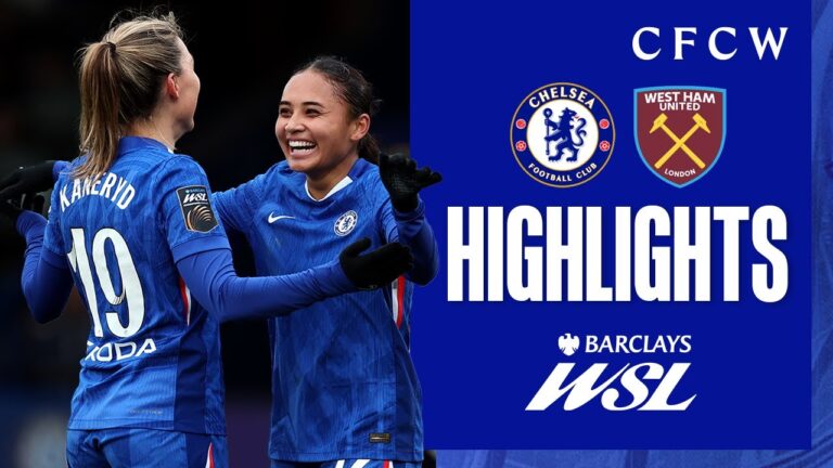 Chelsea Women 5-0 West Ham United Women HIGHLIGHTS WSL 2025 26