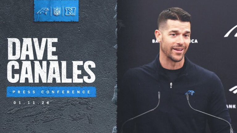 Dave Canales end of season press conference Carolina Panthers