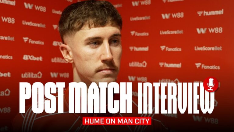 We were aggressive and bold Hume On Manchester City Draw Post Match Interview