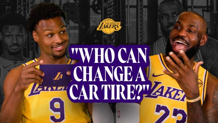 LeBron and Bronny James Answer Our BIGGEST Questions Spill the Tea