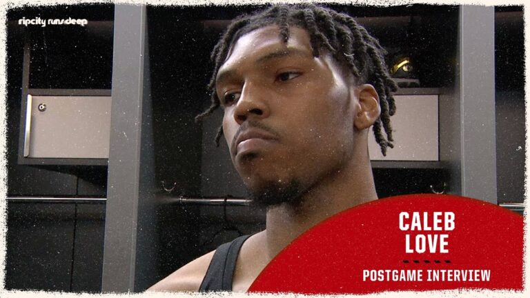 Caleb Love Postgame Media Availability vs New York Knicks January 11th, 2026