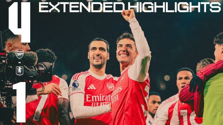 BIG WIN Extended Highlights Arsenal vs Aston Villa (4-1) Gabriel, Zubimendi, Trossard, Jesus