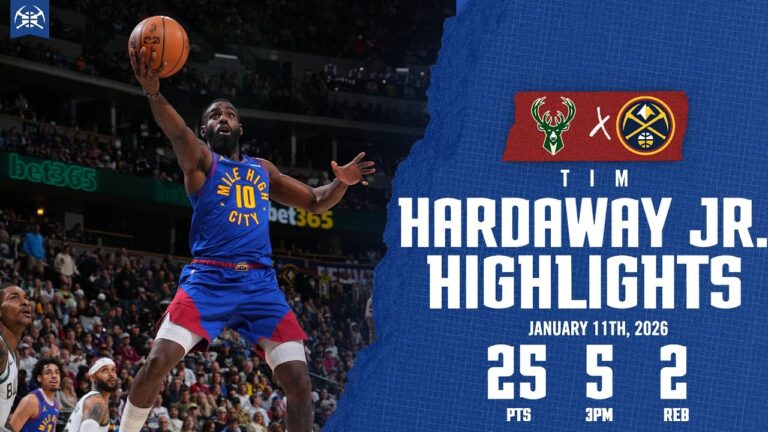 Tim Hardaway Jr. ON FIRE FROM DEEP vs. MIL 1 11 26