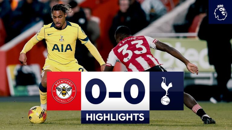 Brentford 0-0 Spurs l Premier League Highlights