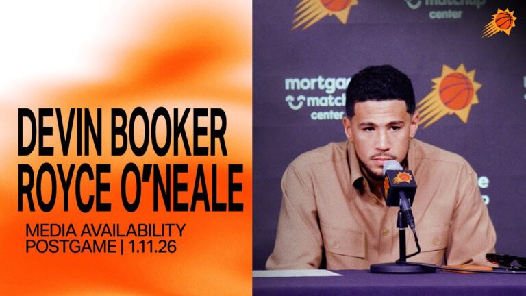 Devin Booker & Royce O’Neale Postgame Media Availability Phoenix Suns 1-11-26